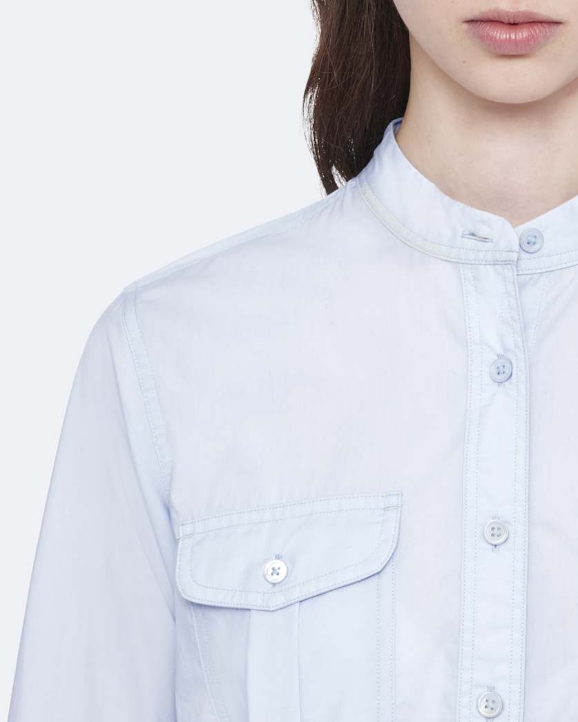 Tess Regular-Fit Cotton-Poplin Military Shirt