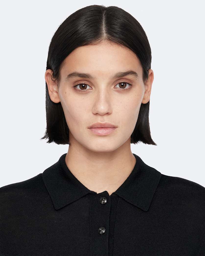 Merino wool polo dress