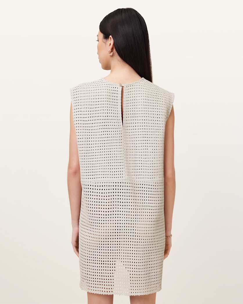 Nessa Woven Leather Mini Dress