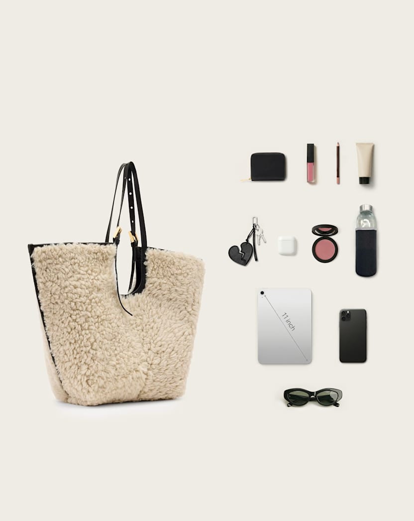 Ara Shearling Tote Bag
