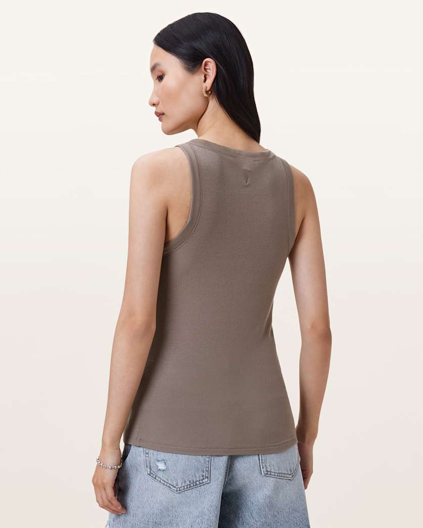 Rina Crew Neck Sleeveless Tank Top