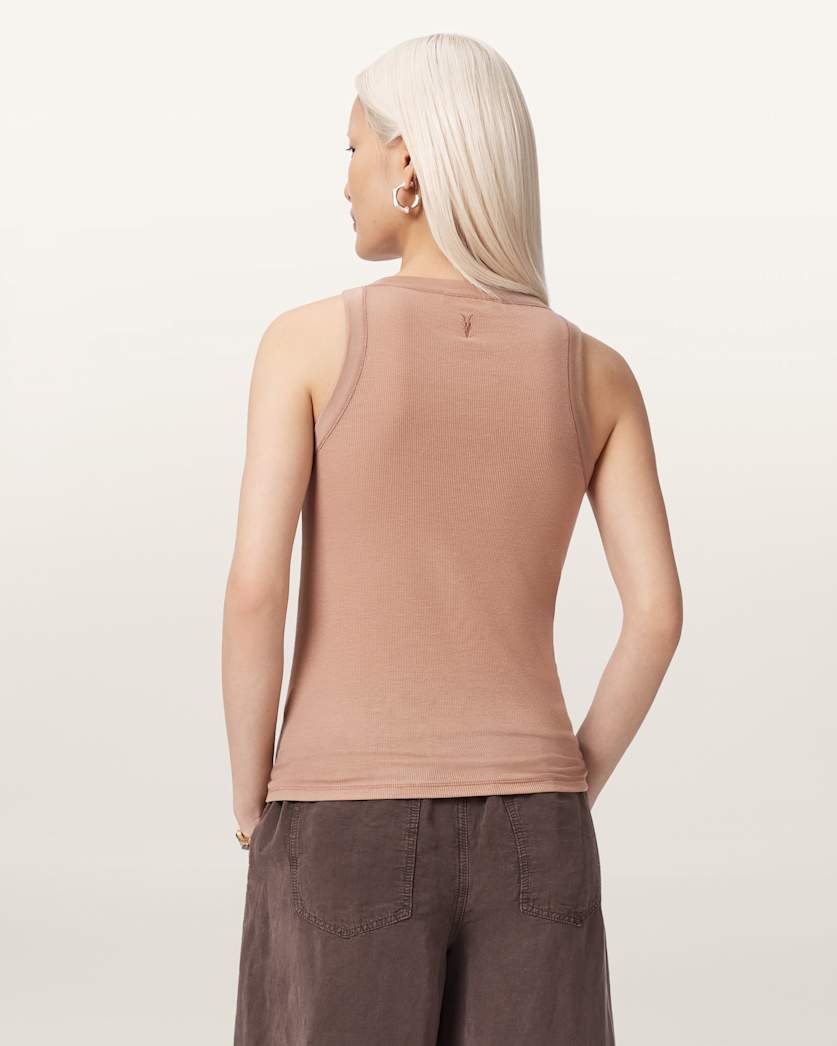 Rina Crew Neck Sleeveless Tank Top