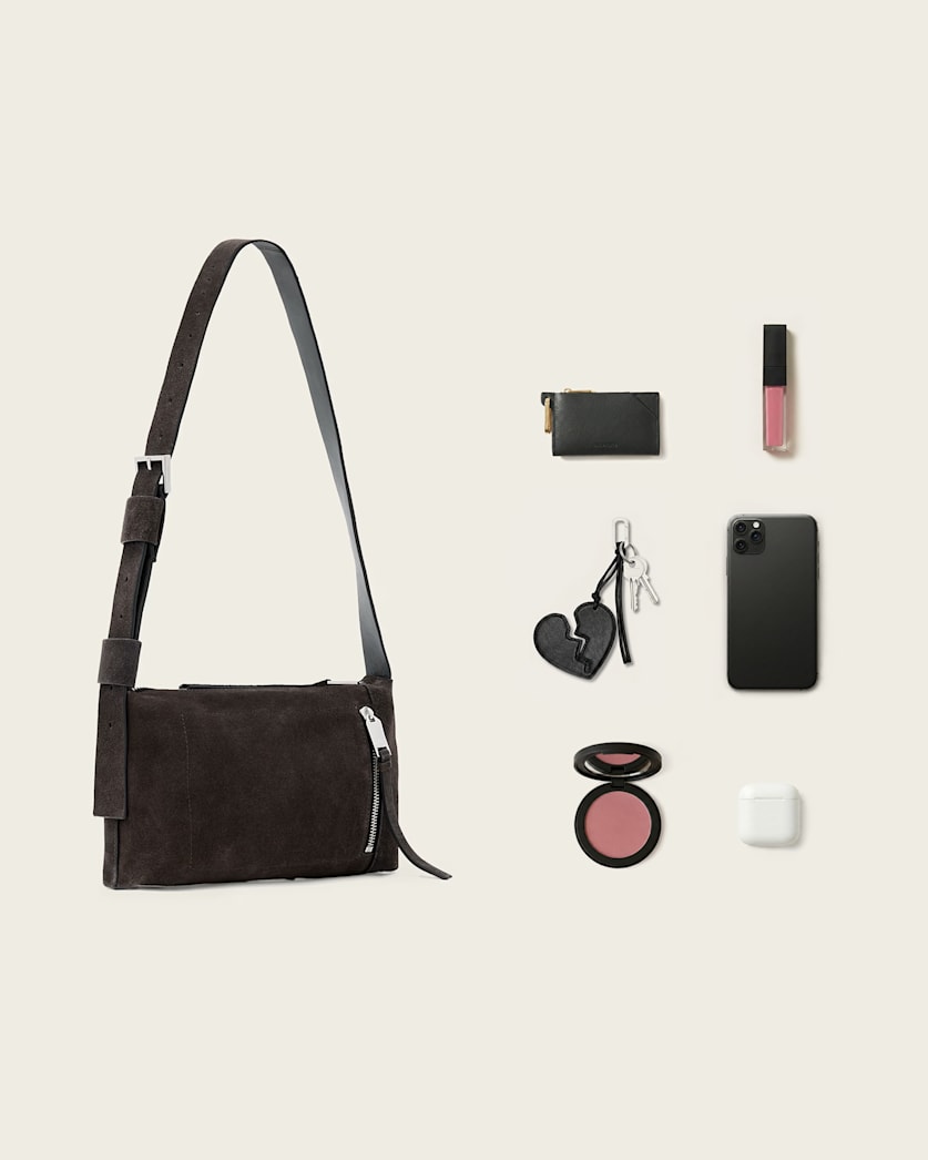 Alba Suede Crossbody Bag