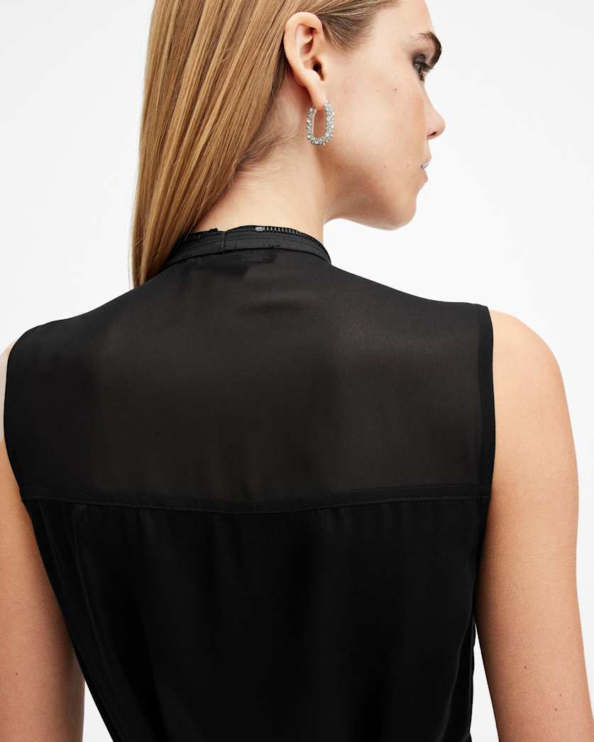 Jayda V-Neck Zip Front Mini Dress