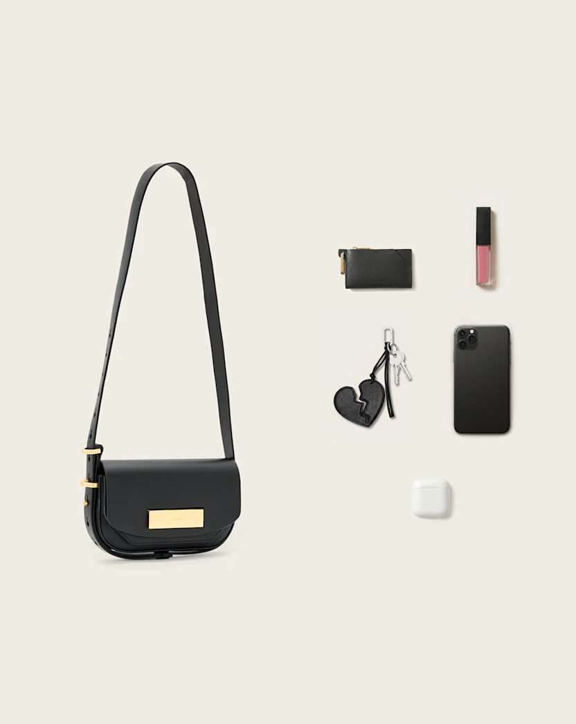 Etta Leather Satchel Crossbody Bag