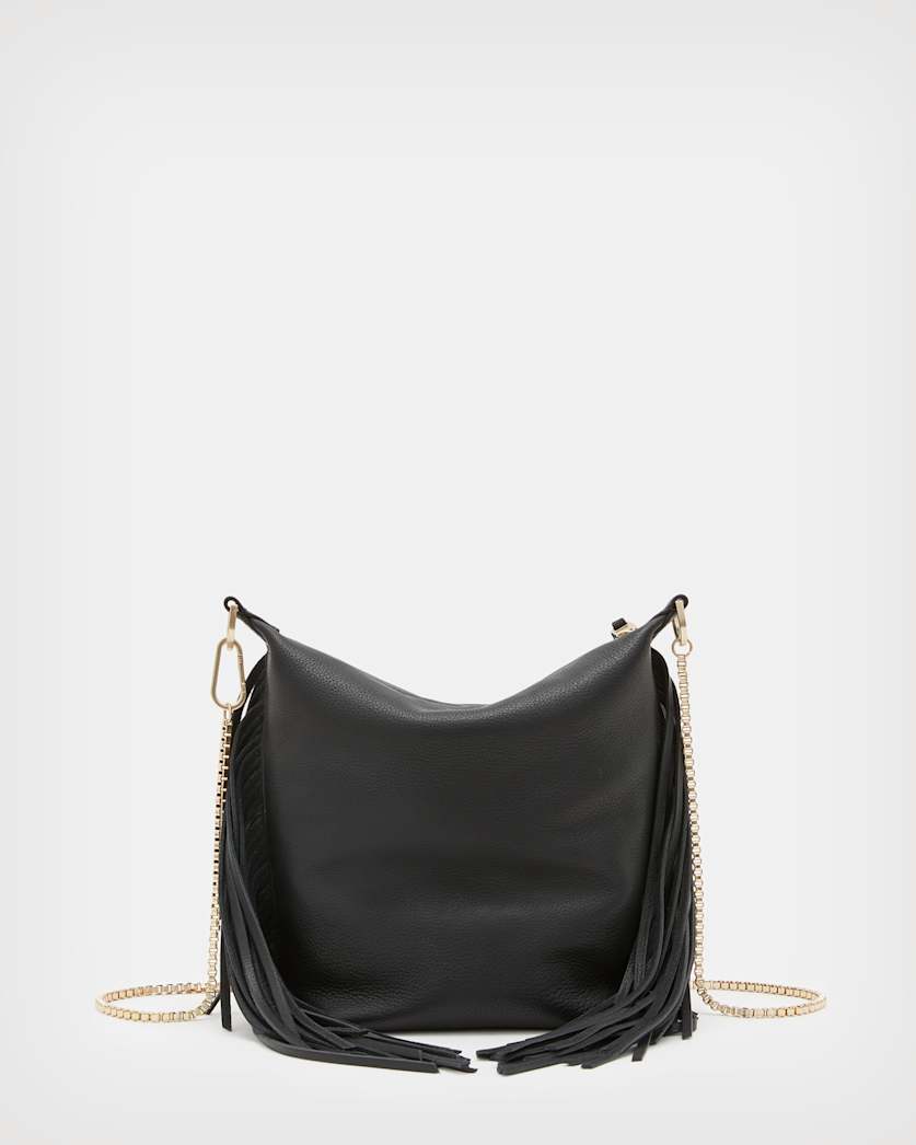 Evaline Fringe Crossbody Leather Bag
