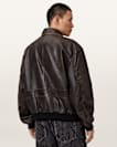 Marco Oversized Leather Bomber Jacket