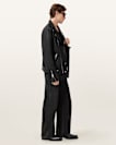 Milo Asymmetric Zip Leather Biker Jacket