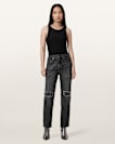 Ida Cropped Straight Denim Jeans