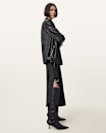 Billie Relaxed Fit Leather Biker Jacket