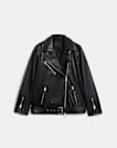 Billie Oversized Leather Biker Jacket