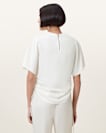 Leslie Satin Short Sleeve Top