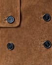Hendry Cropped Suede Trench Coat