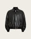 Marco Oversized Leather Bomber Jacket