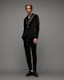 Lyra Satin Trim Velvet Slim Fit Blazer
