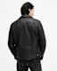 Milo Asymmetric Zip Leather Biker Jacket