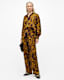 Tyler High Rise Abstract Print Trousers