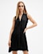 Jayda V-Neck Zip Front Mini Dress