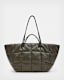 Nadaline Leather Quilted Tote Bag