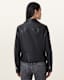 Dalby Slim Fit Leather Biker Jacket