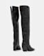 Reina Knee High Pointed Leather Boots