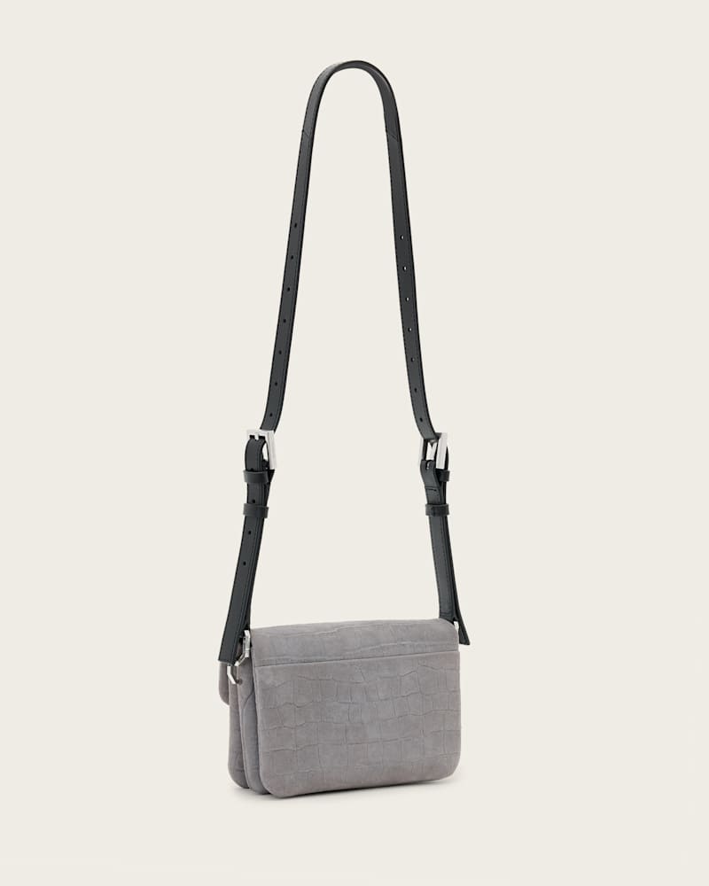 Jupiter Croc-Effect Leather Crossbody Bag