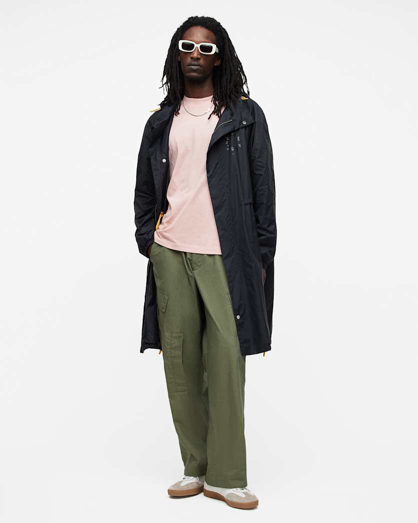 Tierra Lightweight Logo Print Parka Coat