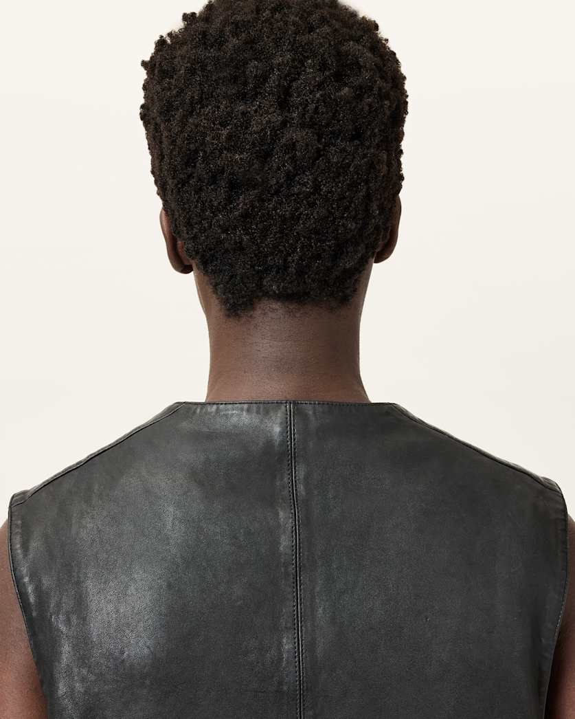 Davies Leather Waistcoat