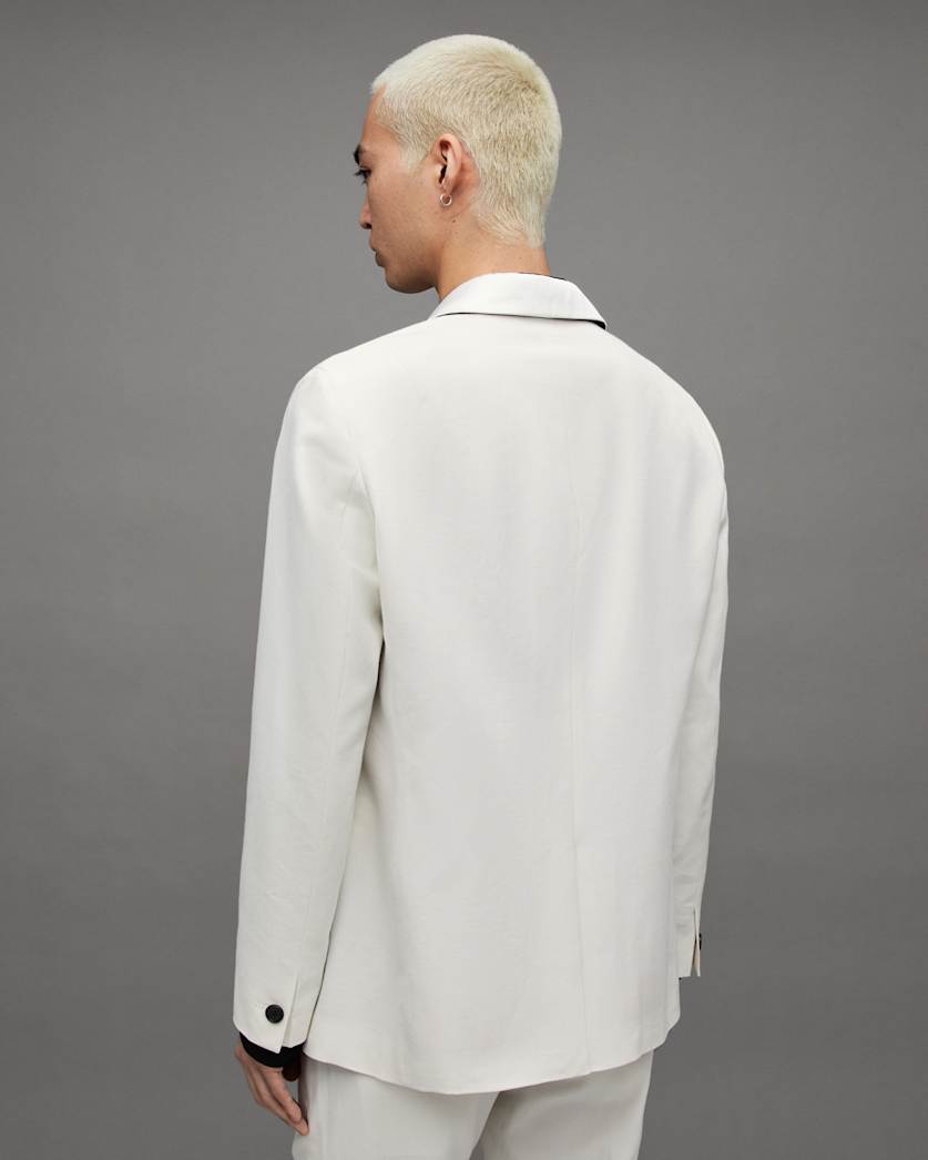 Canis Satin Trim Relaxed Fit Blazer