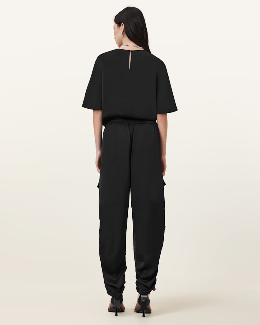 Kaye Relaxed Fit Satin Trousers