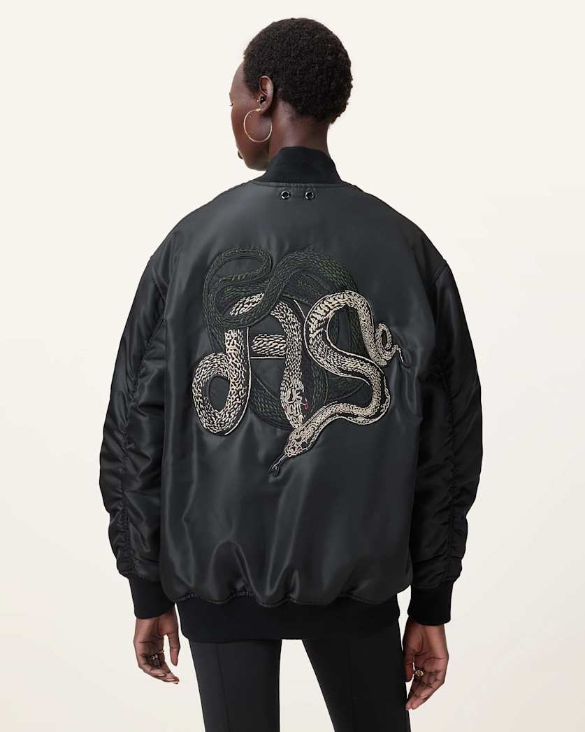 Bettie Embroidered Bomber Jacket