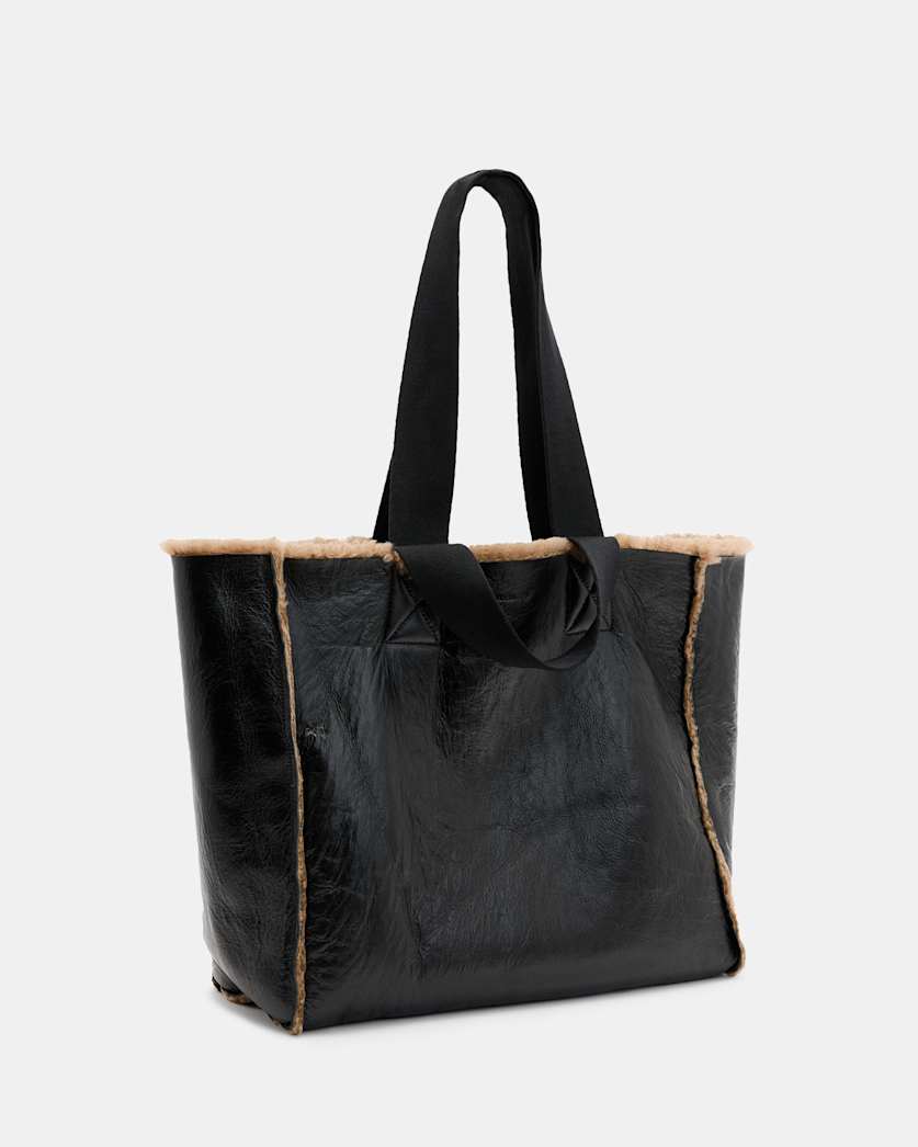 Izzy Reversible Shearling Tote Bag