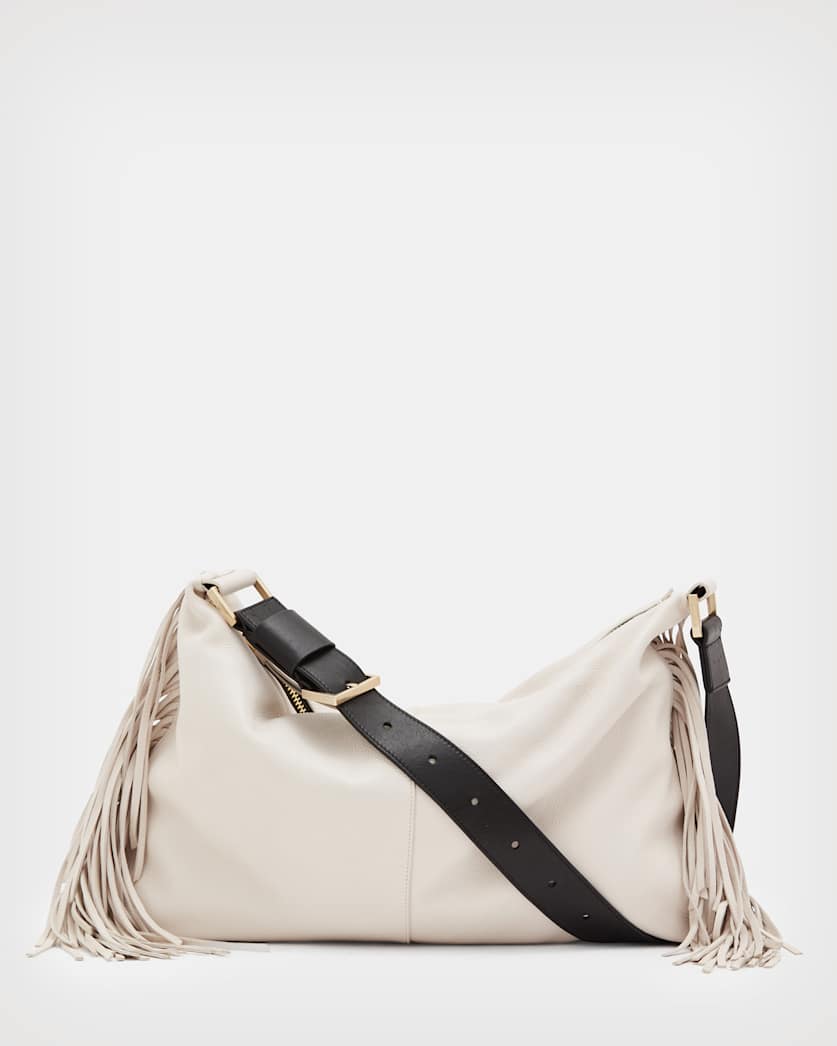 Edbury Leather Fringe Shoulder Bag