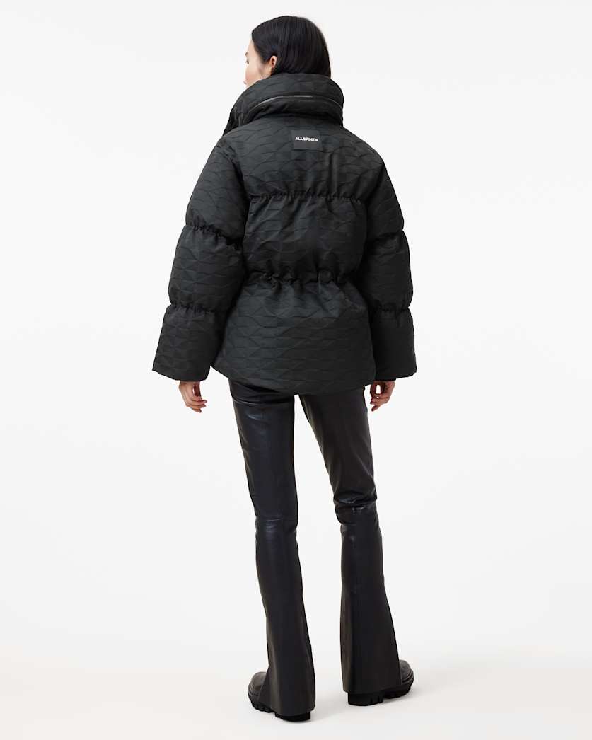 Peckham Geometric Jacquard Puffer Jacket