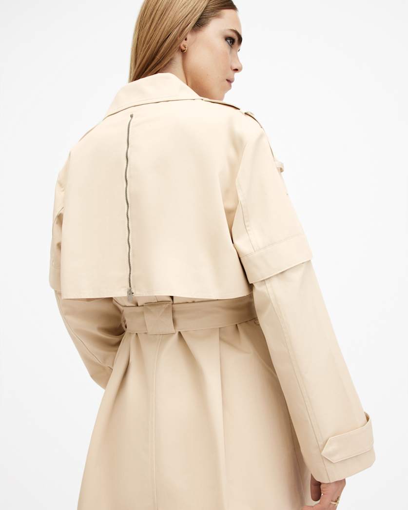 Clyde Trench Coat With Removable Sleeves