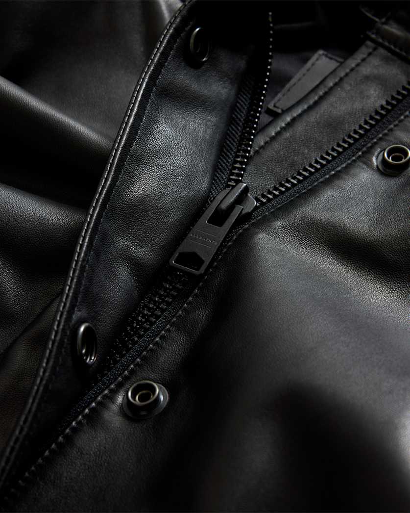 Kelsea Relaxed Fit Leather Jacket