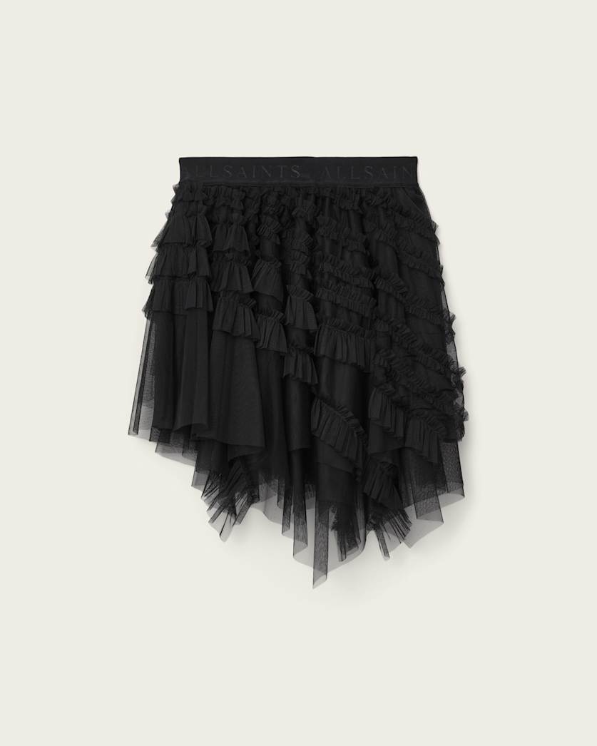 Jayde Ruffled Tulle Mini Skirt