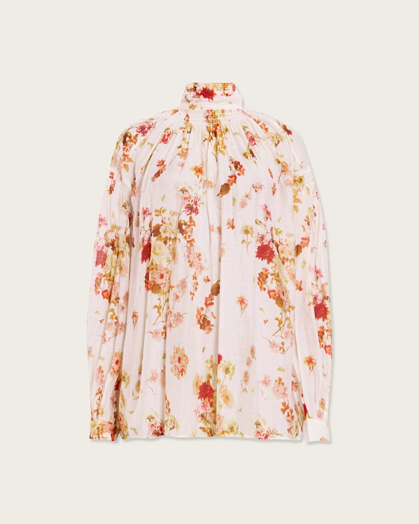 Pearla High Neck Floral Print Top