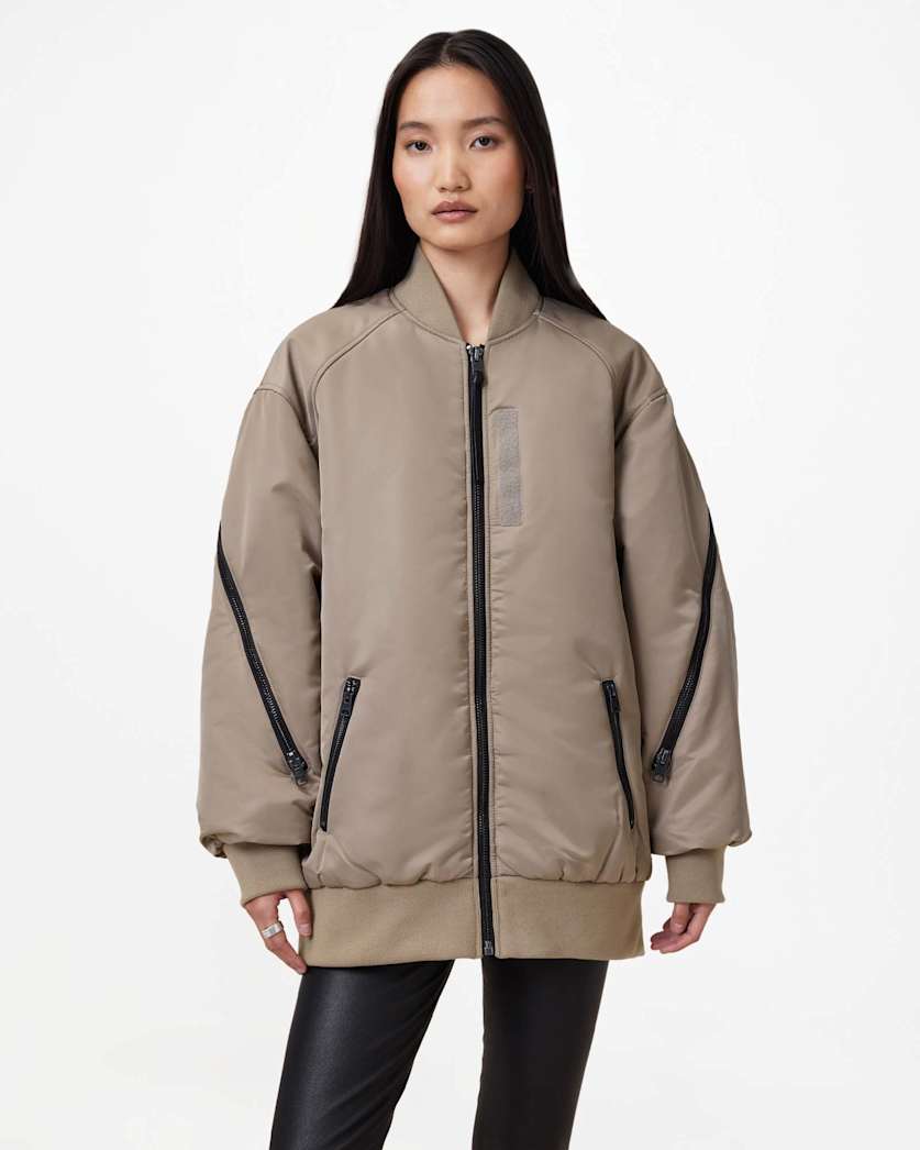 Hanaa Oversized Bomber Jacket
