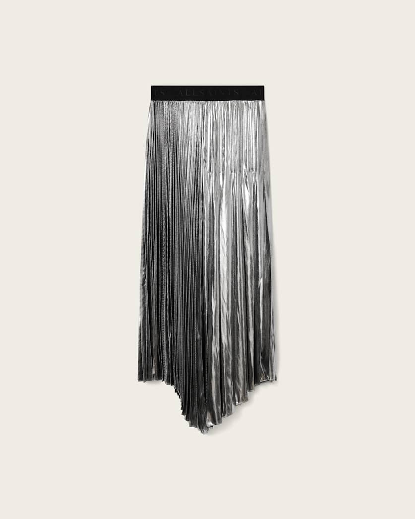 Jax Pleated Midi Skirt