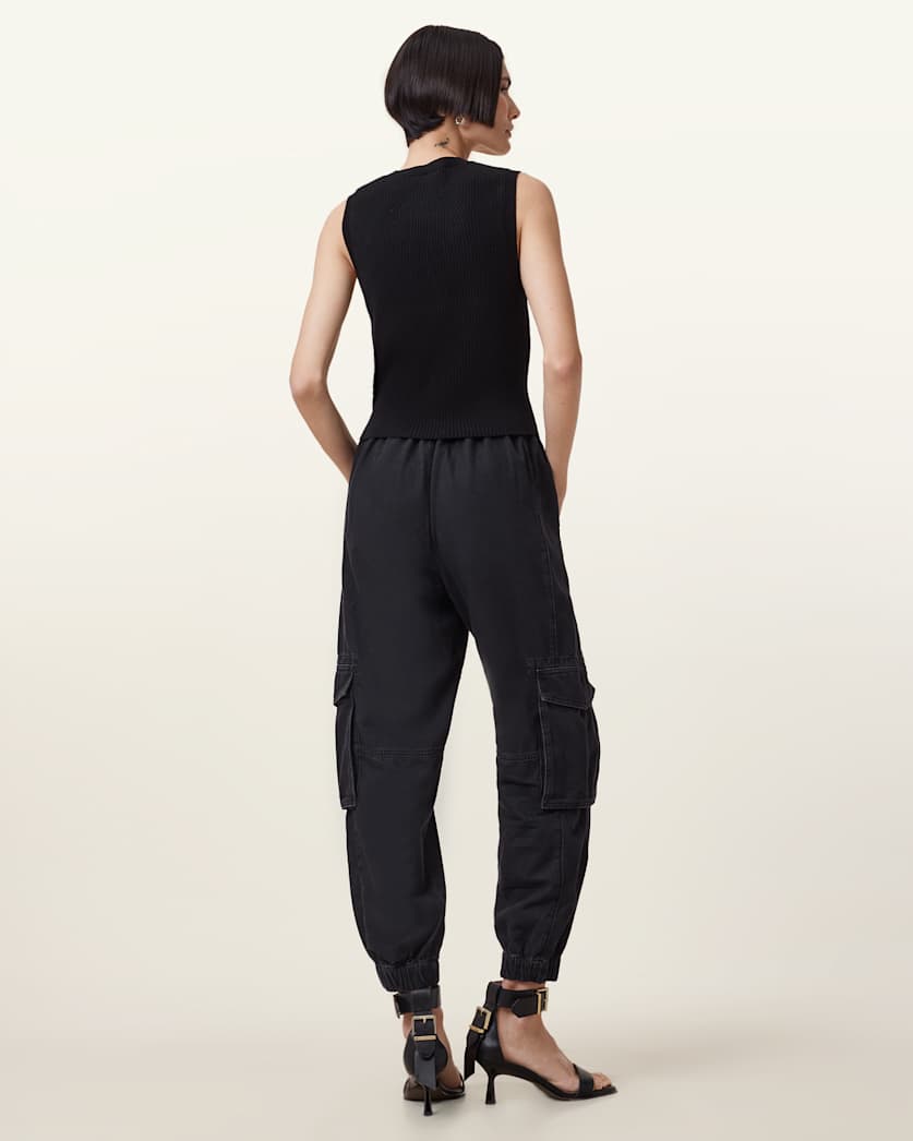 Freda Denim Cargo Trousers