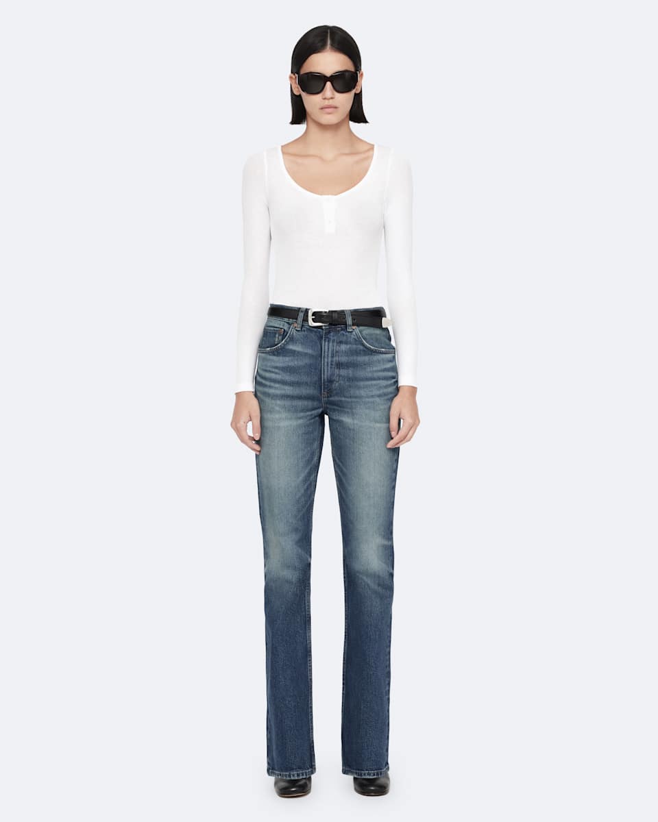 AllSaints Rue High-Rise Bootcut Jeans