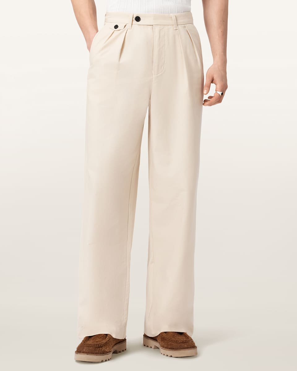 AllSaints Conway Wide Leg Pleated Pants