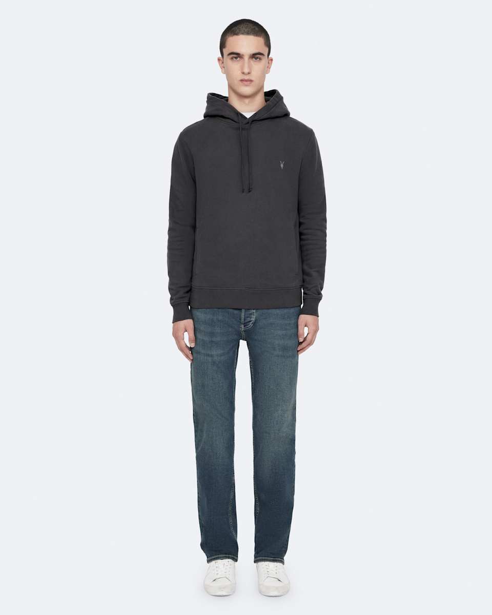 AllSaints Raven Pullover Ramskull Hoodie