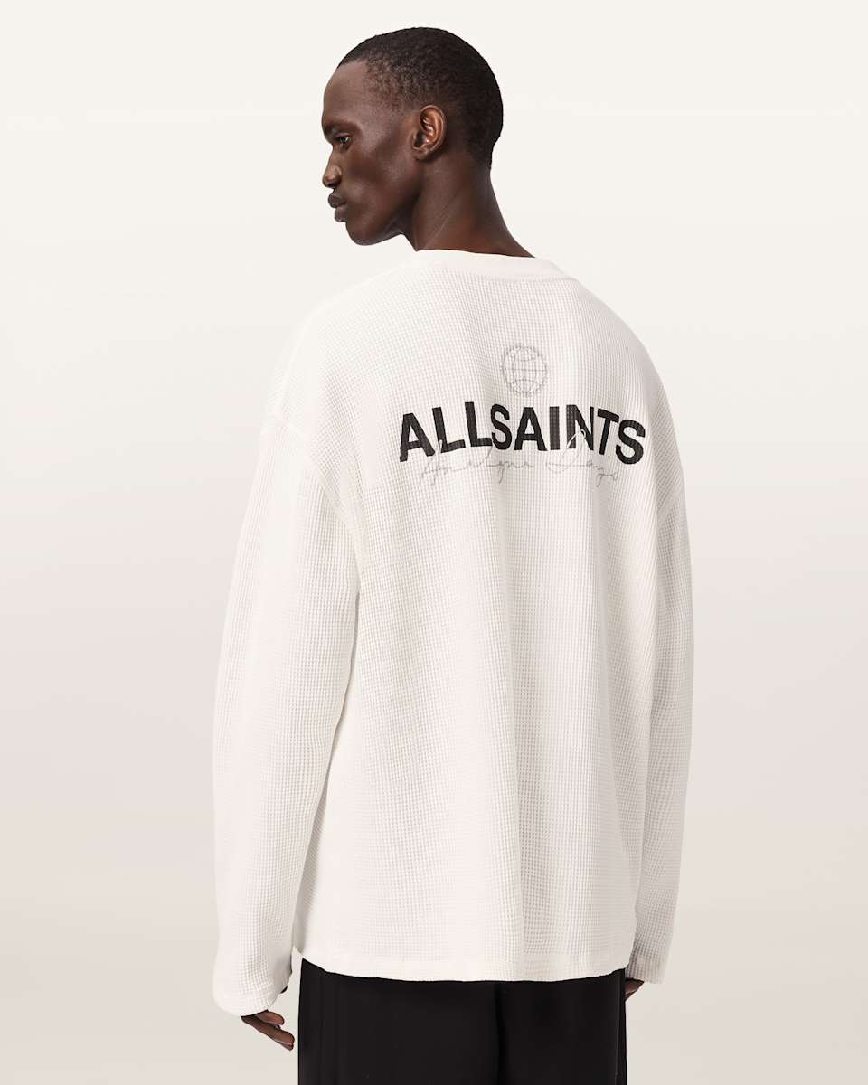 AllSaints Emblem Oversized Long Sleeve T-Shirt