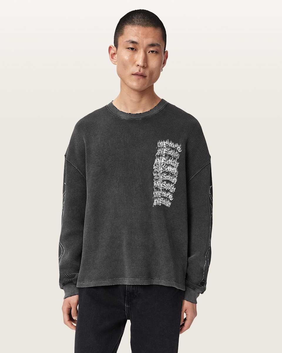 AllSaints Incendo Long Sleeve Graphic T-Shirt