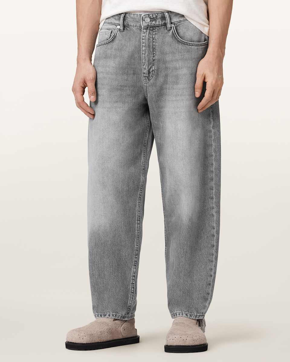 AllSaints Curve Barrel Leg Denim Jeans