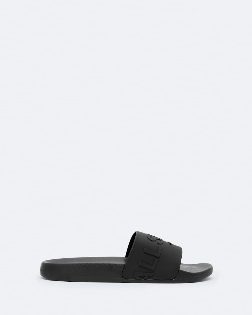 AllSaints Biggy Slip On Logo Sliders