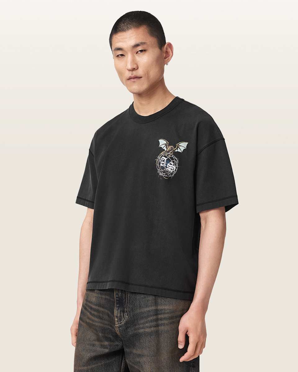 AllSaints Wyvern Short Sleeve Graphic T-Shirt