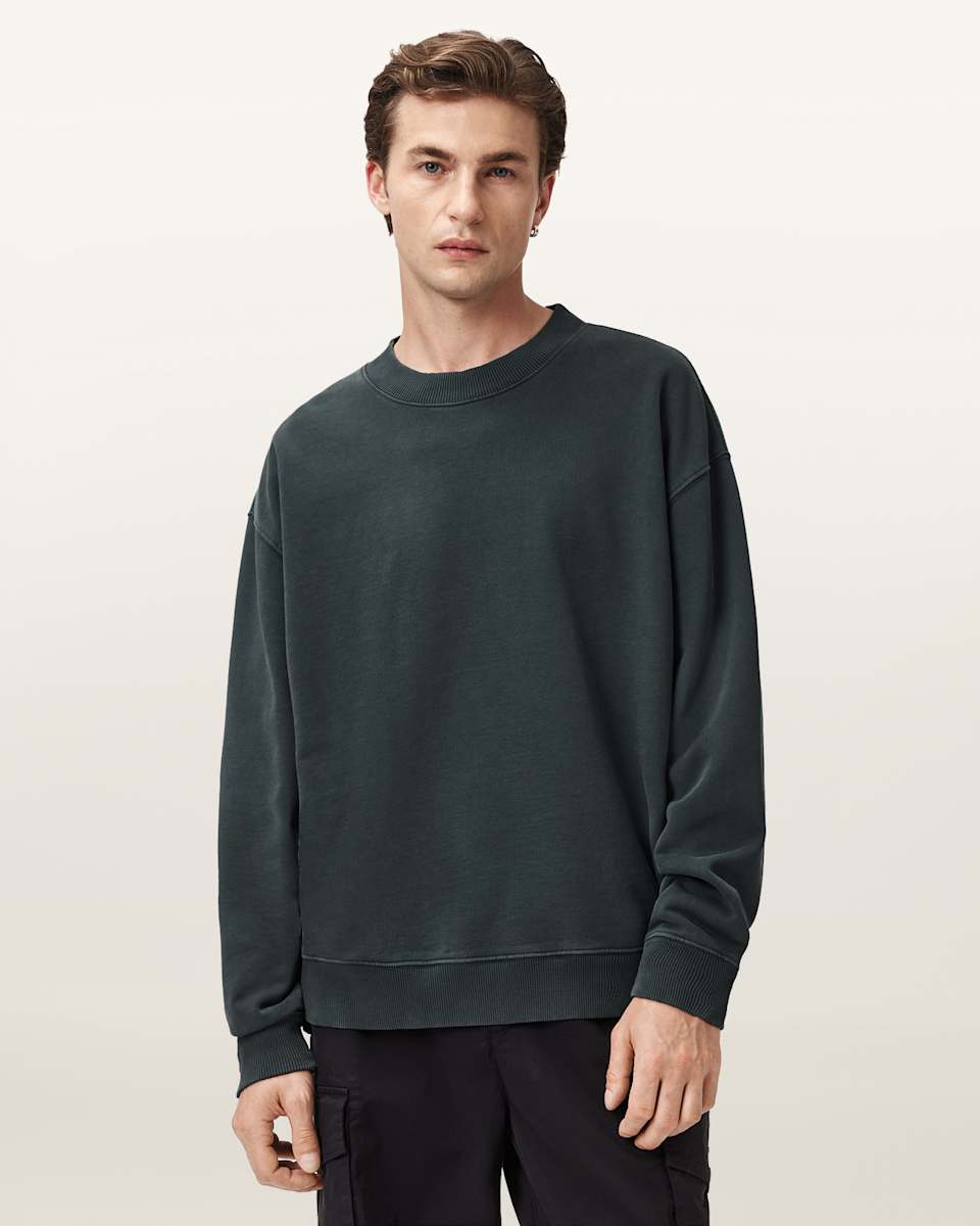 AllSaints Milo Boxy Cotton Sweatshirt